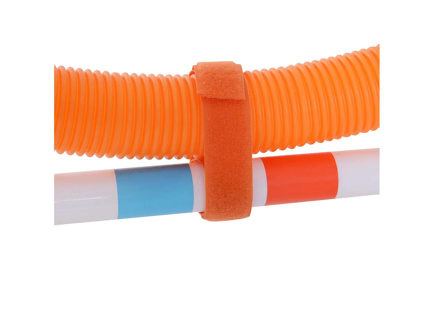 Conjunto de entrenamiento para mascotas blanco y azul 328x65x94.5 cm PawHut