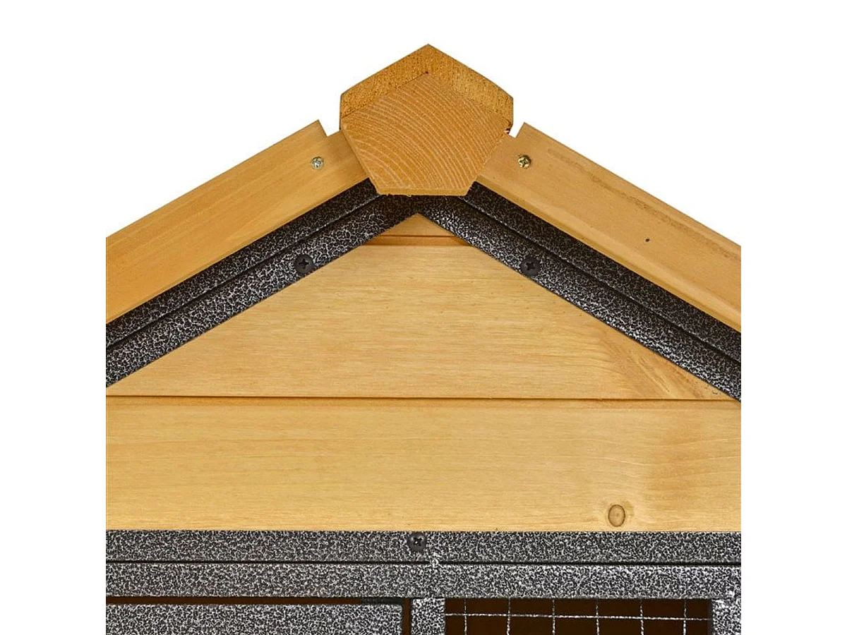 Conejera de exterior multicolor 122 x 63 x 92cm PawHut