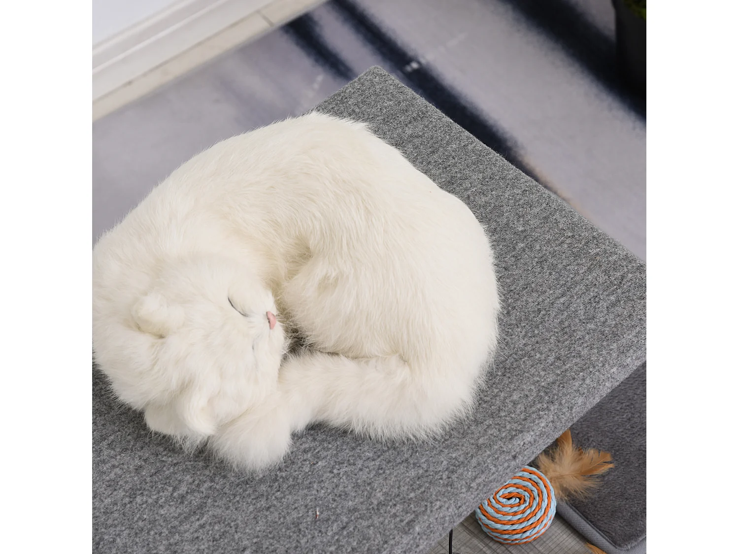 Árbol para gatos gris 59x39x62 cm PawHut