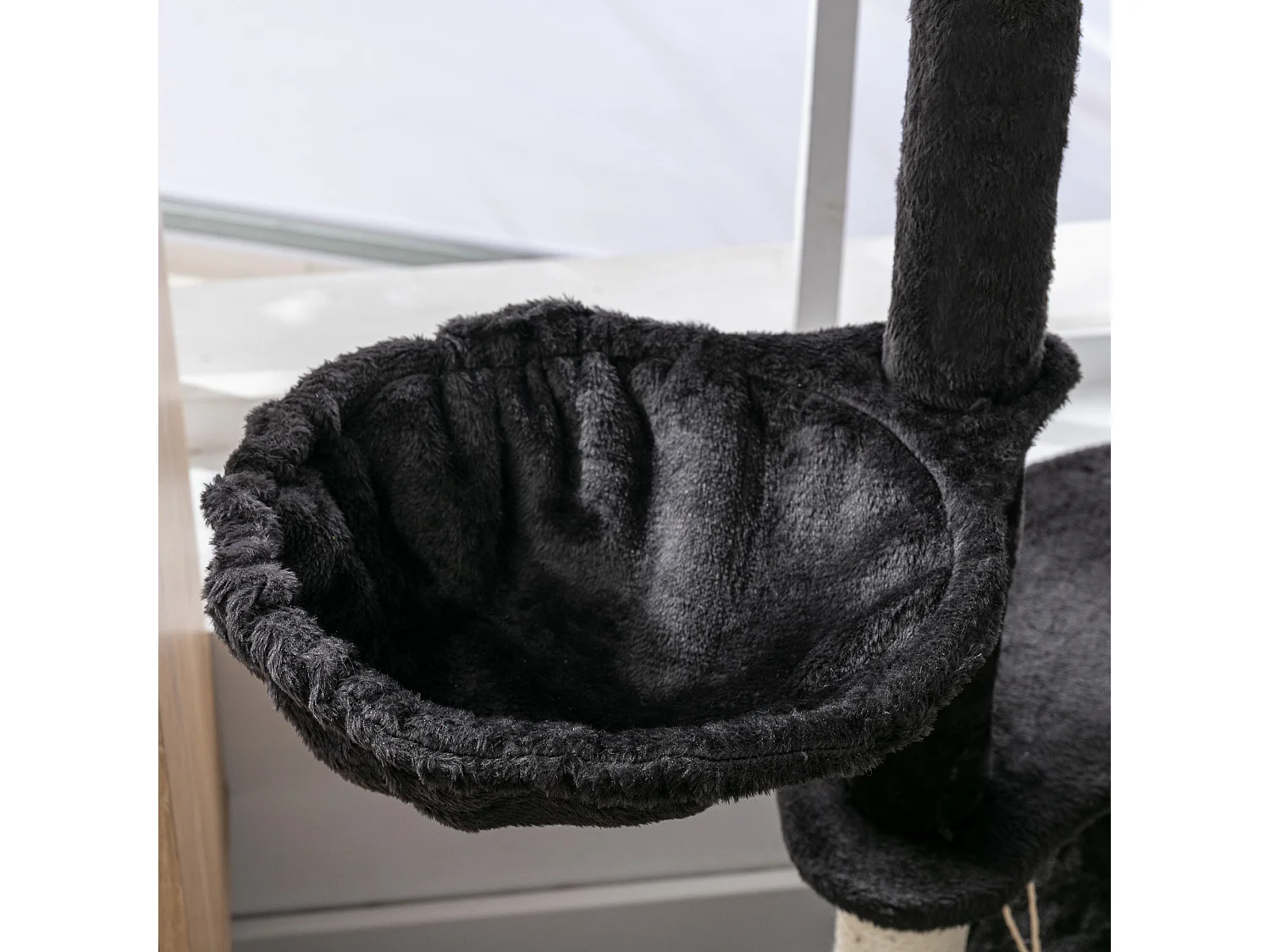 Árbol para gatos gris oscuro 64.5x50.5x153 cm PawHut