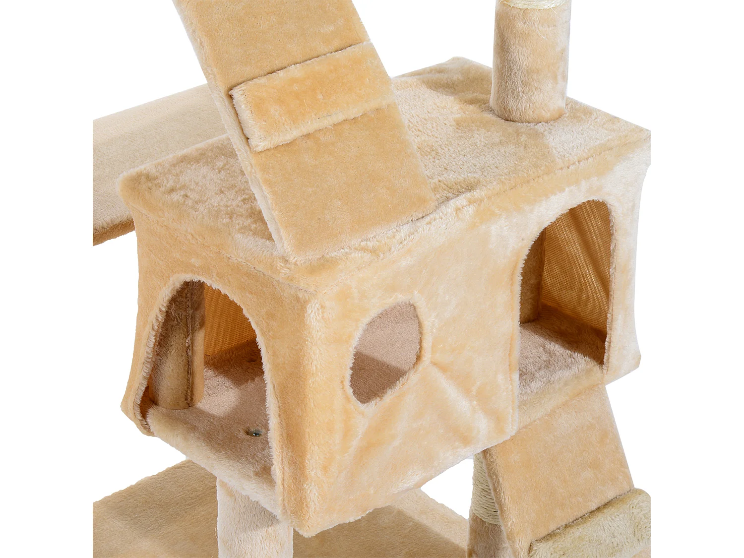 Árbol para gatos beige 50x50x170 cm PawHut