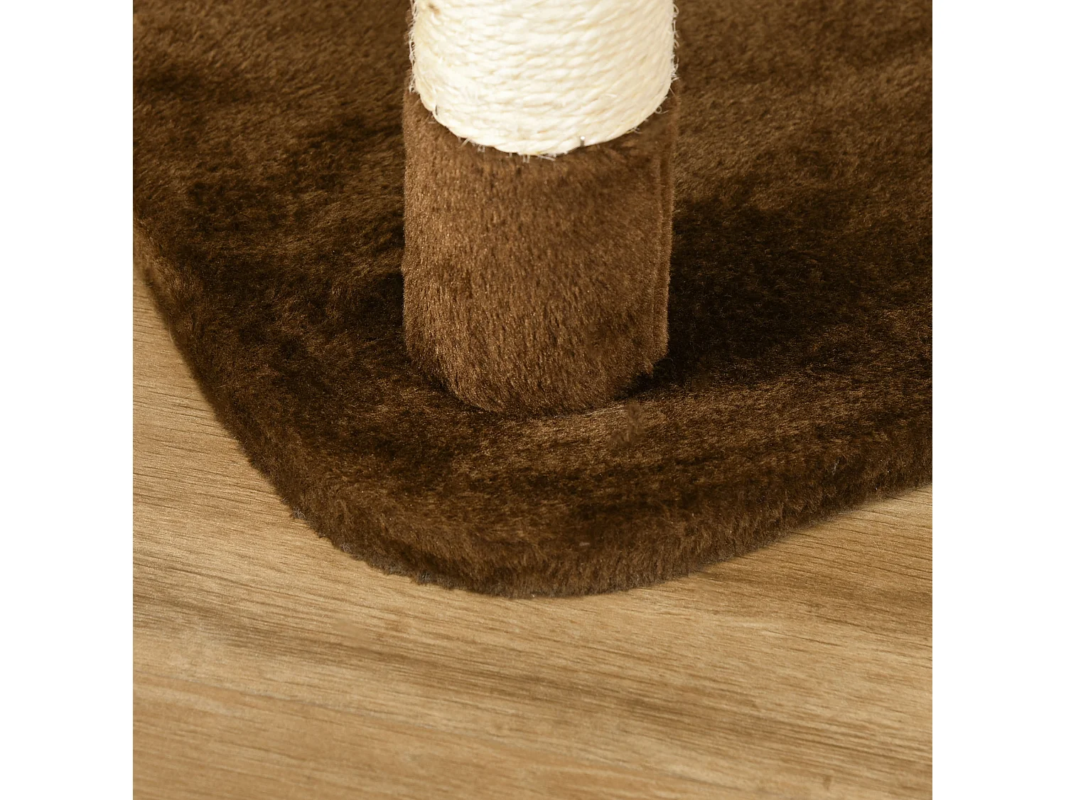 Rascador para gatos marrón y crema 65x50x153 cm PawHut