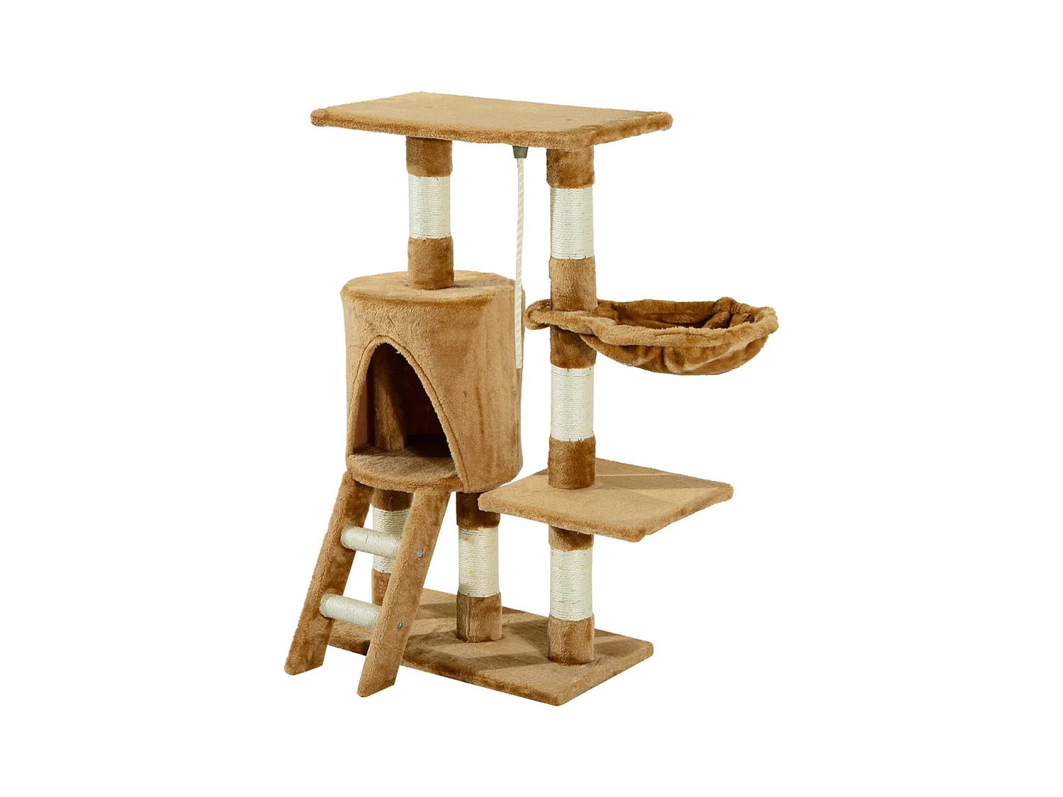 Árbol para gatos marrón 30x55x96cm PawHut