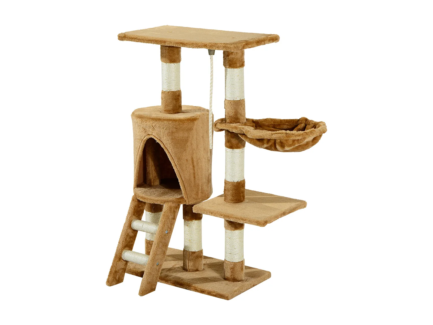 Árbol para gatos marrón 30x55x96cm PawHut