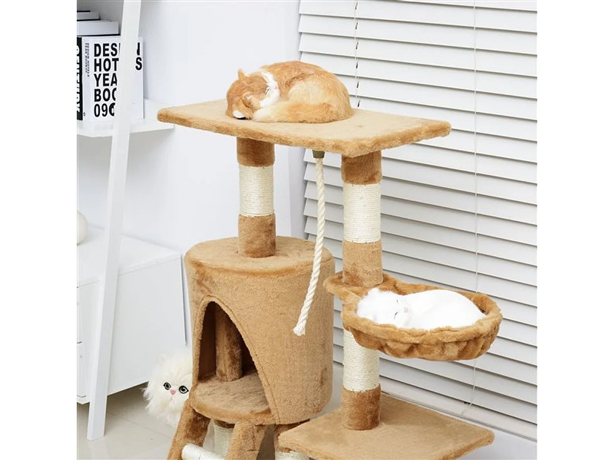 Árbol para gatos marrón 30x55x96cm PawHut
