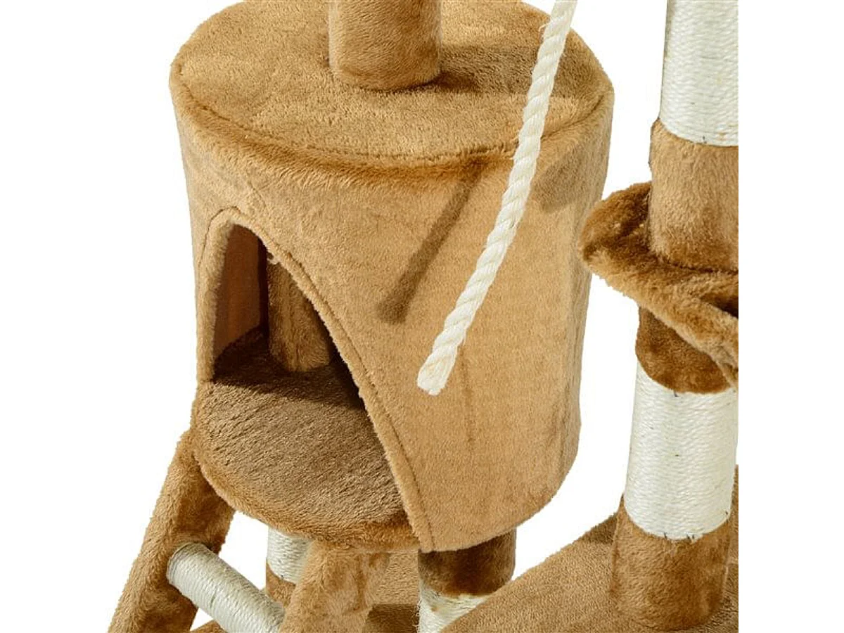 Árbol para gatos marrón 30x55x96cm PawHut