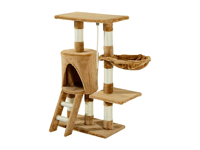 Árbol para gatos marrón 30x55x96cm PawHut
