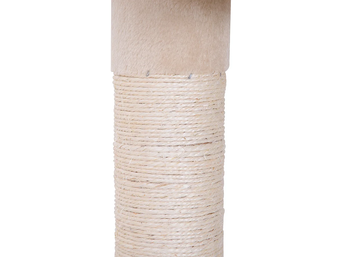 Árbol para gatos beige 40x34x260 cm PawHut