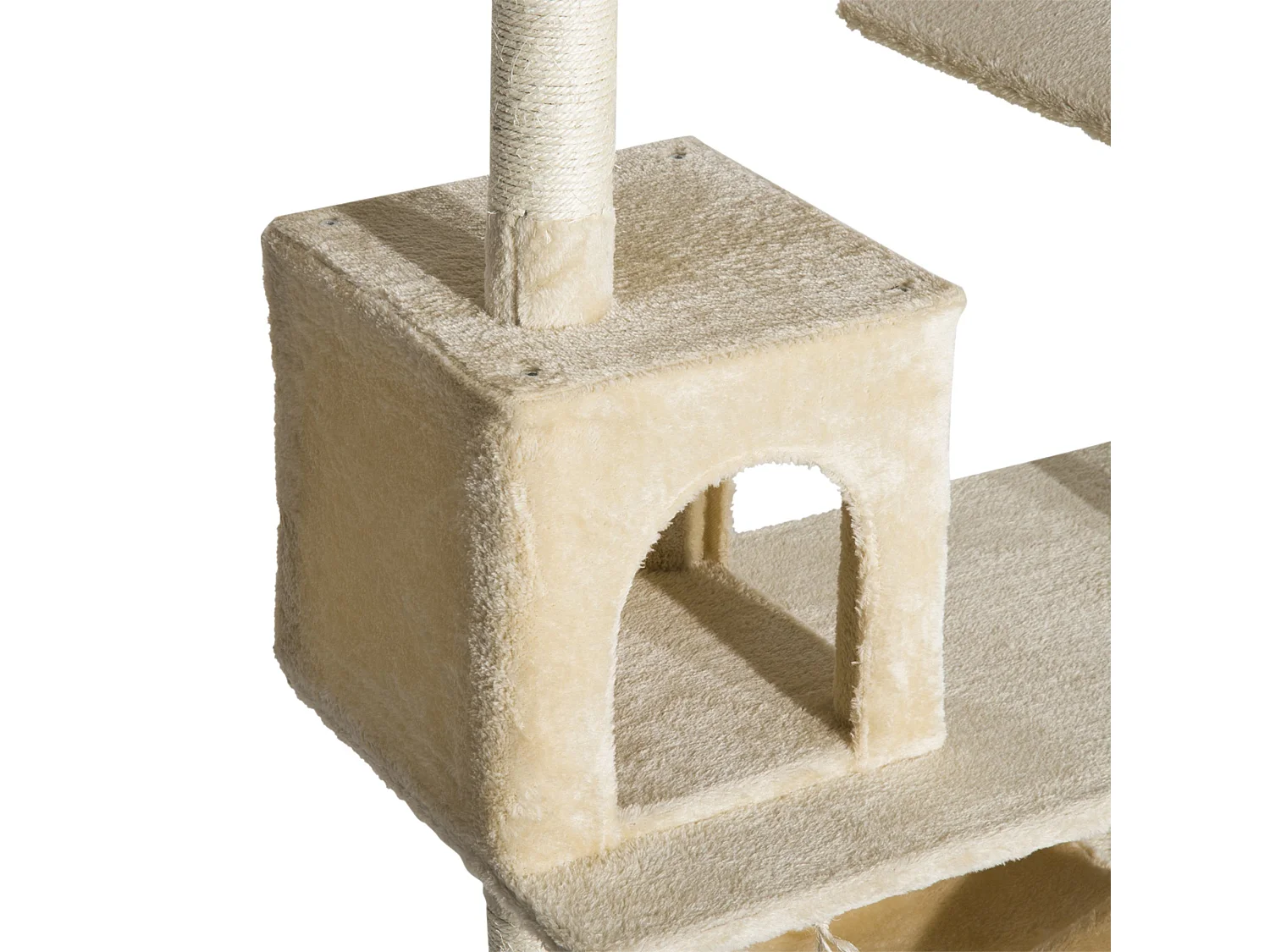 Árbol para gatos beige 70x40x152 cm PawHut