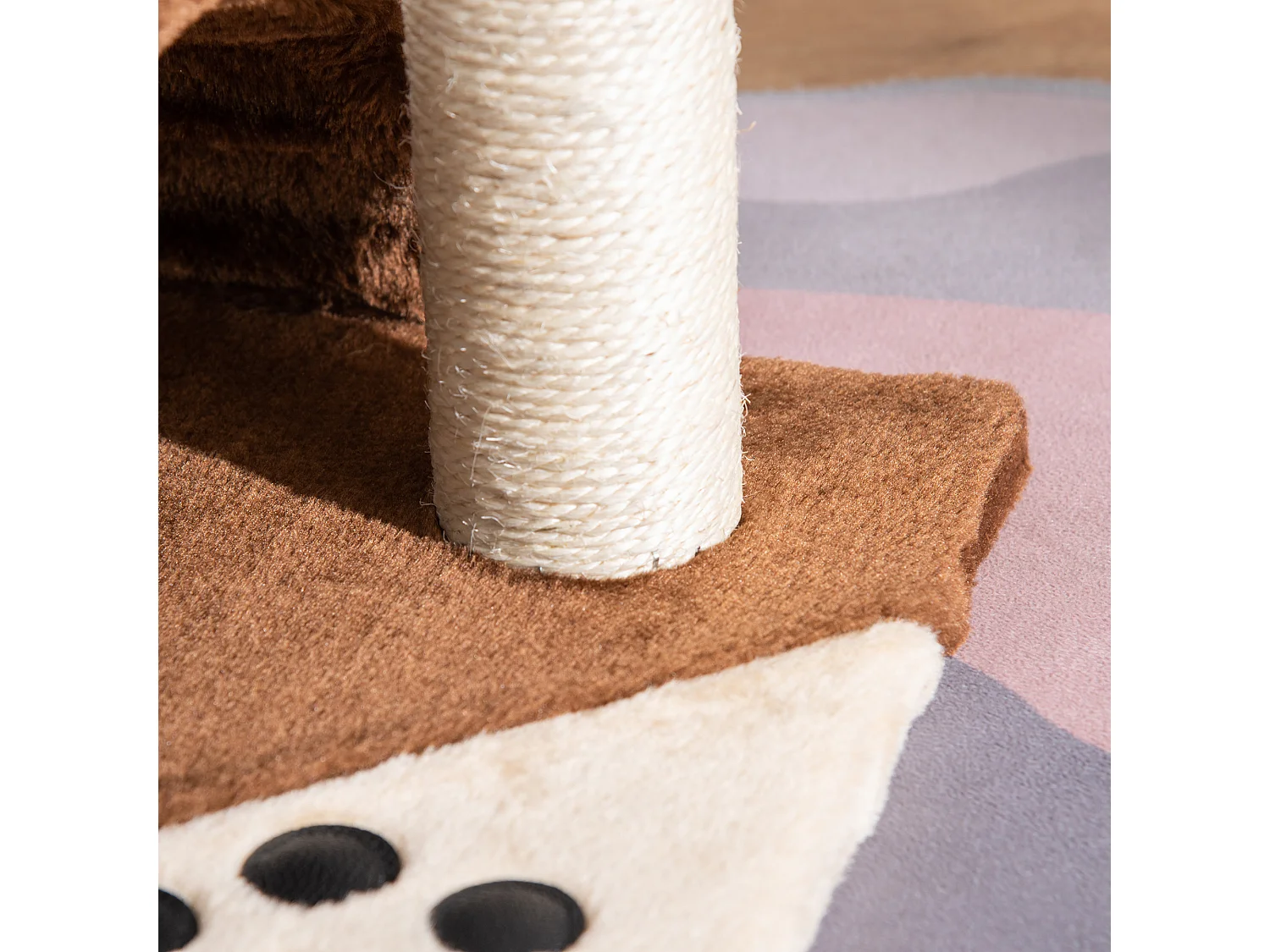 Árbol para gatos marrón 35.5x37x46 cm PawHut