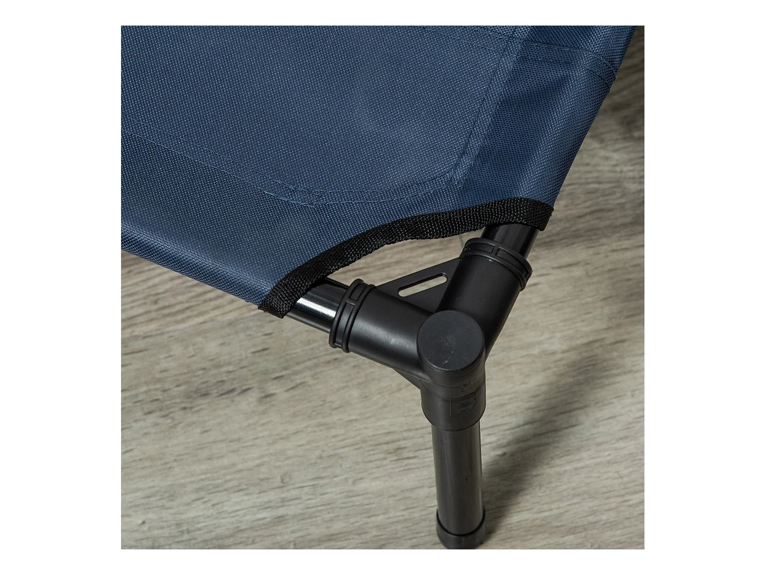 Cama elevada para perros azul 122x92x23 cm PawHut