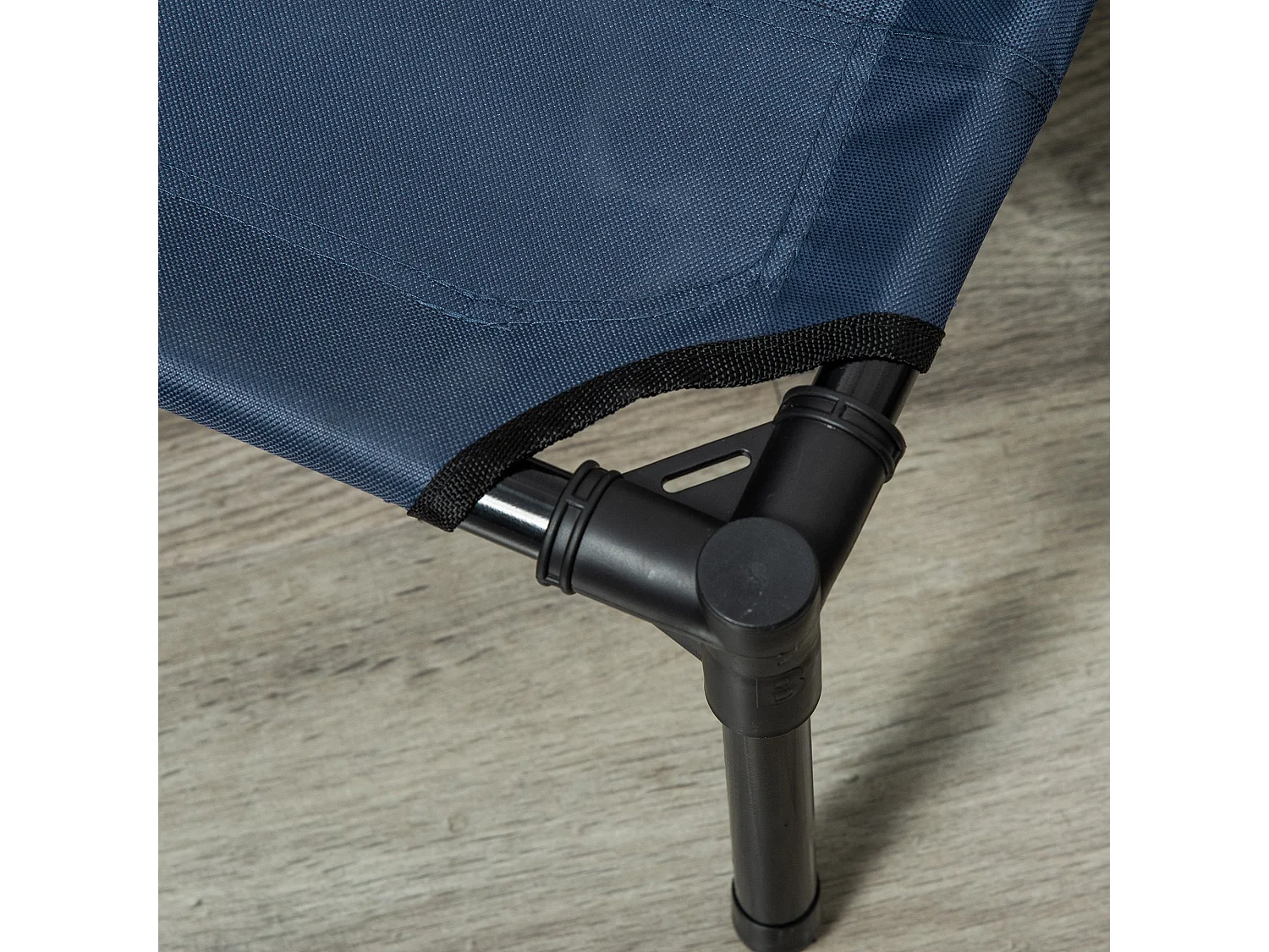 Cama elevada para perros azul 122x92x23 cm PawHut