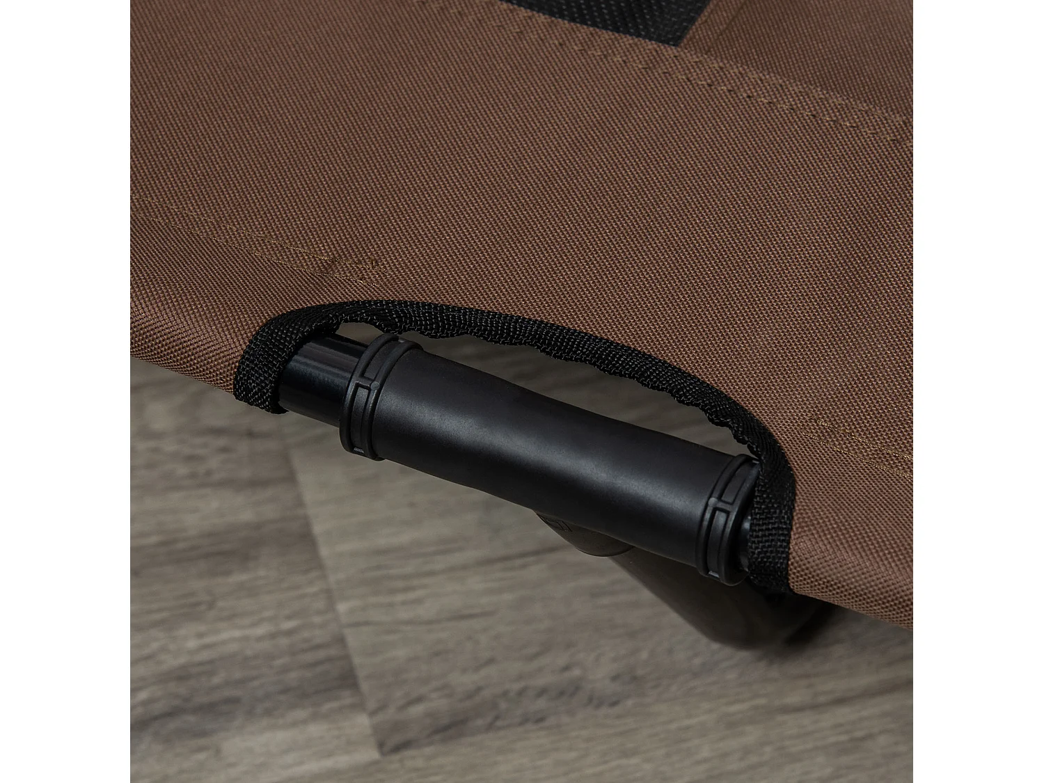 Cama elevada para perros café 122x92x23 cm PawHut