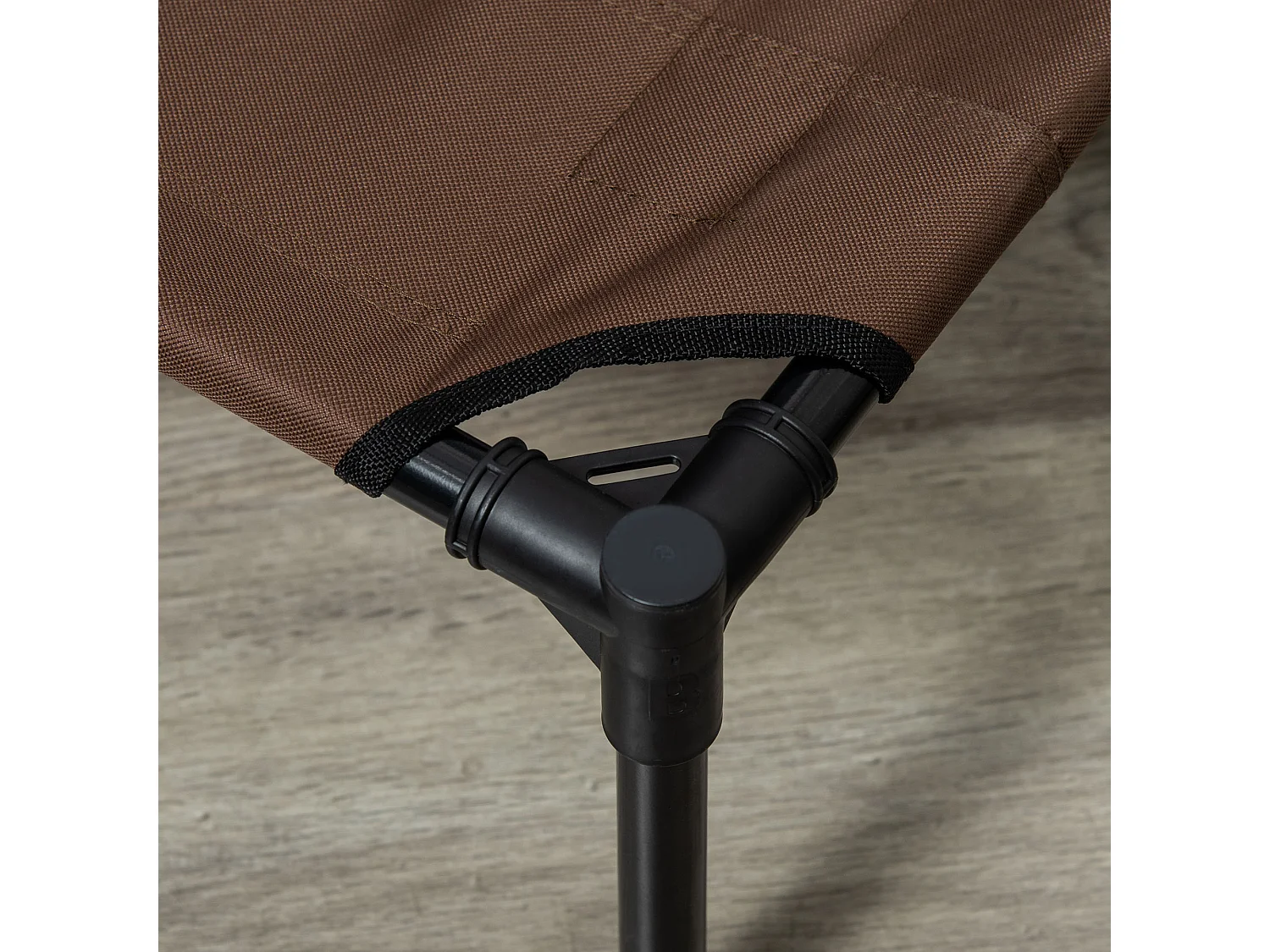 Cama elevada para perros café 122x92x23 cm PawHut