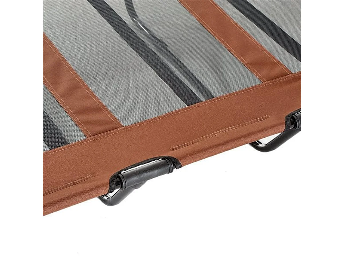 Cama elevada para perros café 122x92x23 cm PawHut