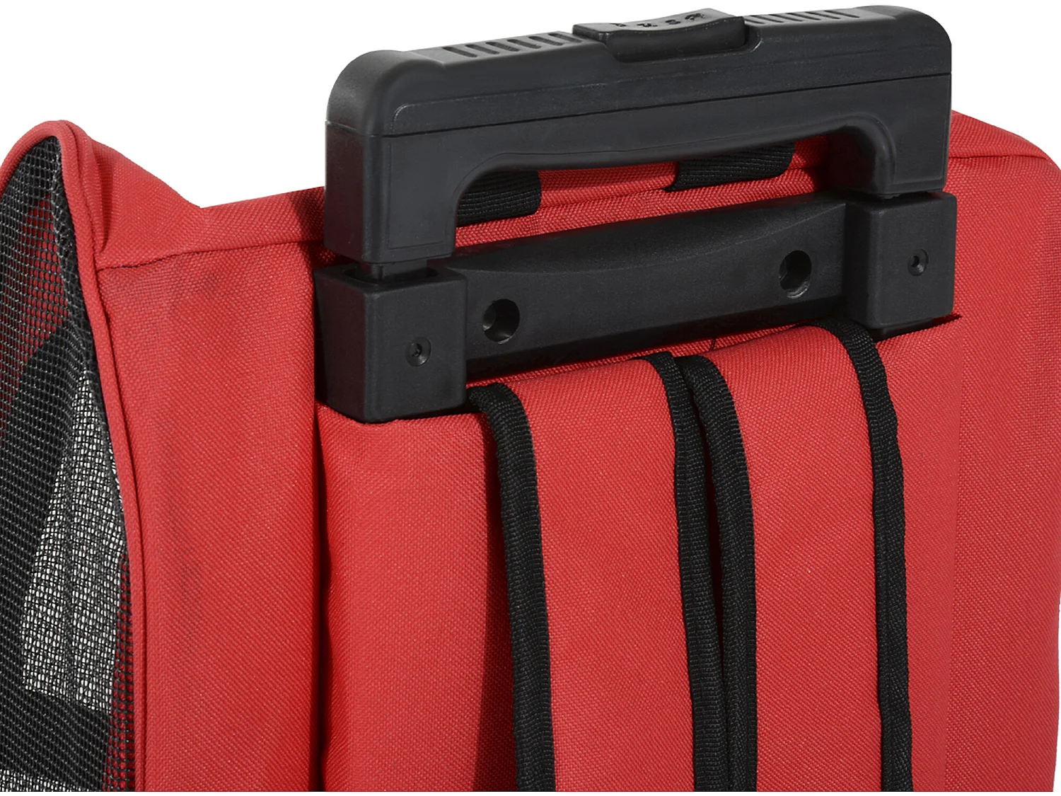 Transportín carrito para mascotas rojo 42x25x55 cm PawHut