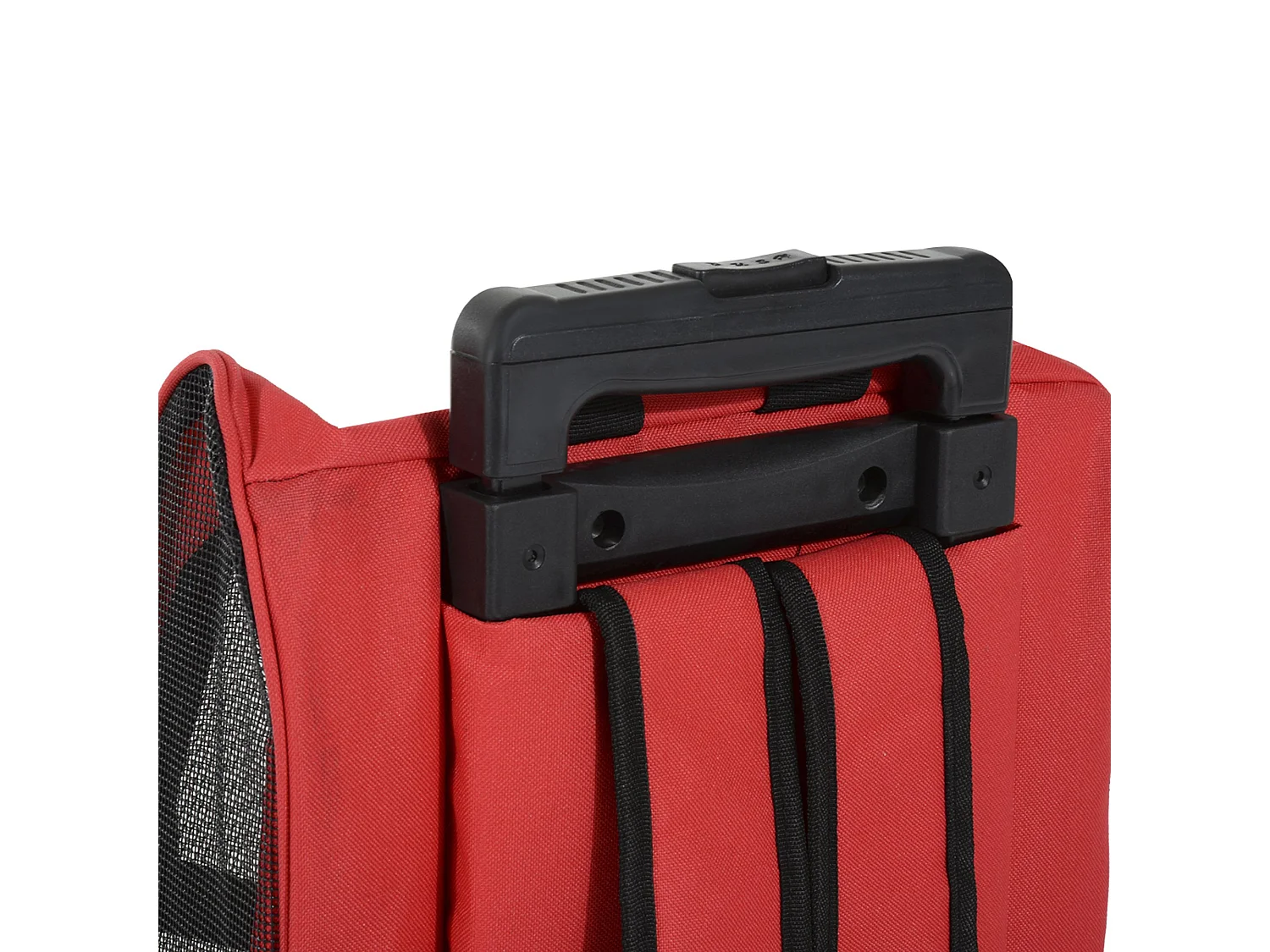 Transportín carrito para mascotas rojo 42x25x55 cm PawHut