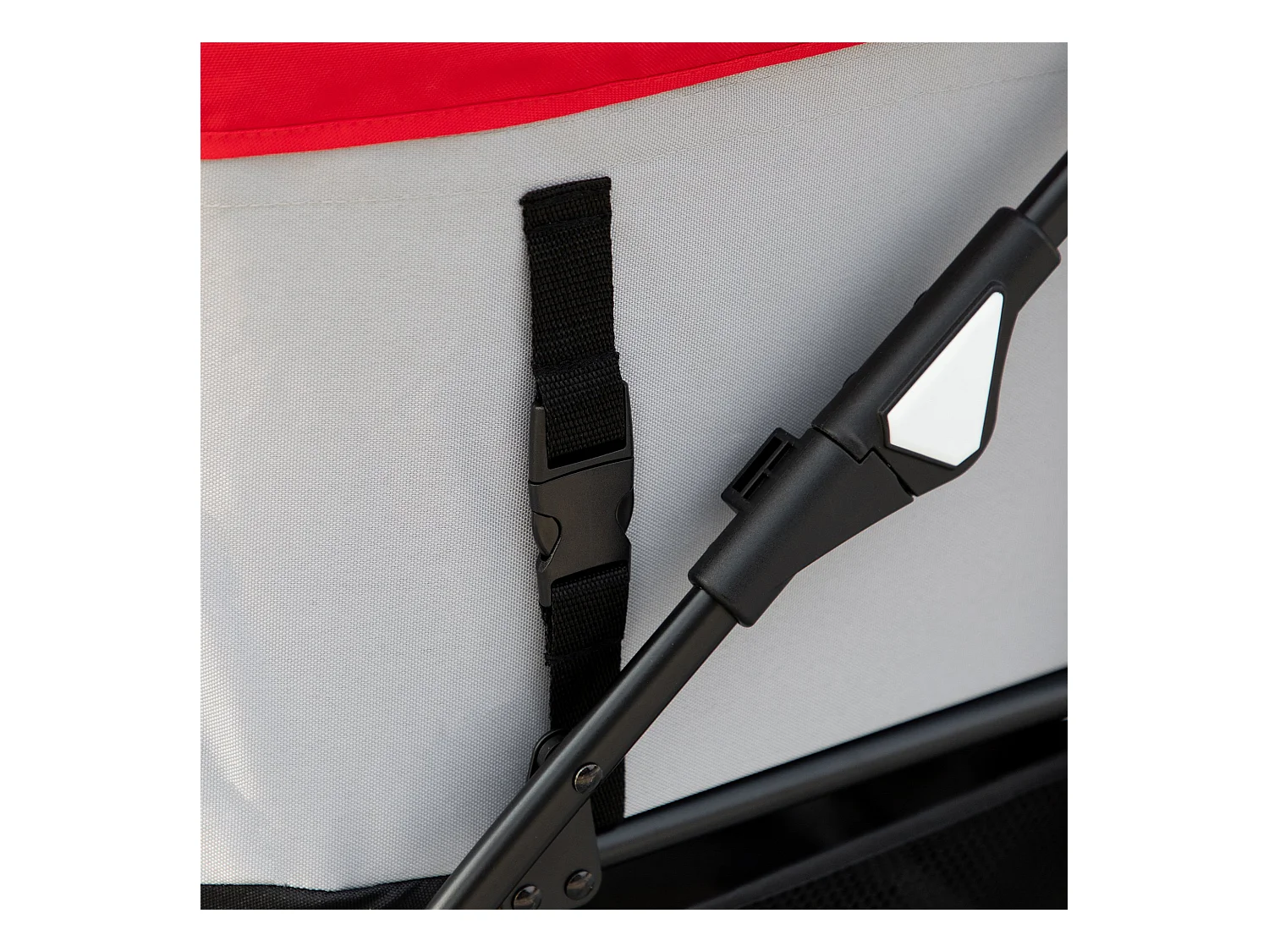 Cochecito para mascotas rojo 82x49.5x98 cm PawHut