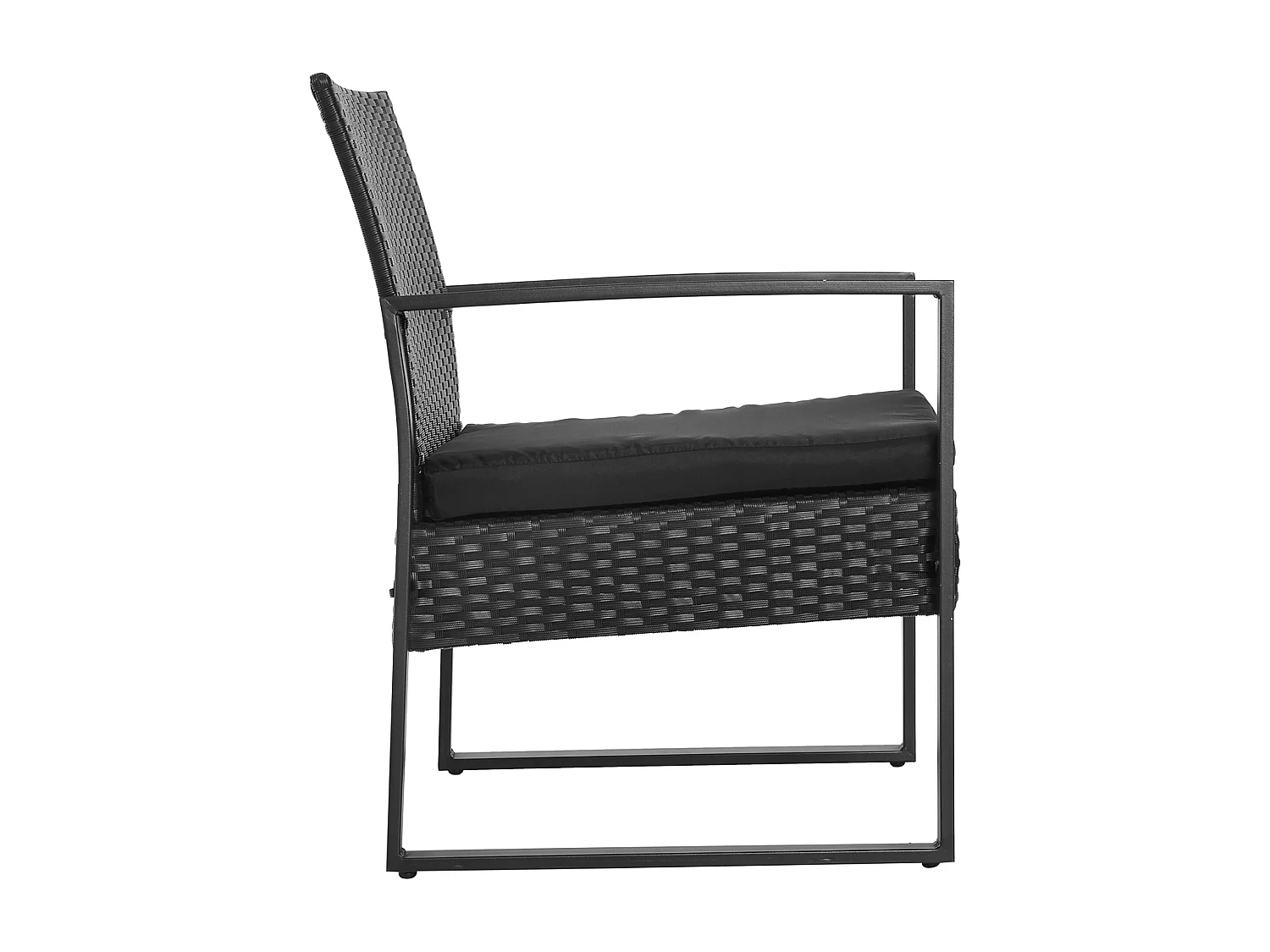 Conjunto de muebles de jardín negro 63x57x76 cm Outsunny