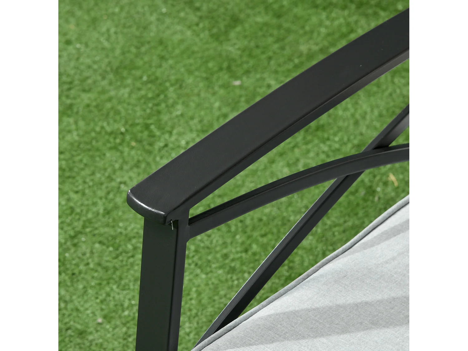 Muebles de ratán caqui 59x71x80 cm Outsunny