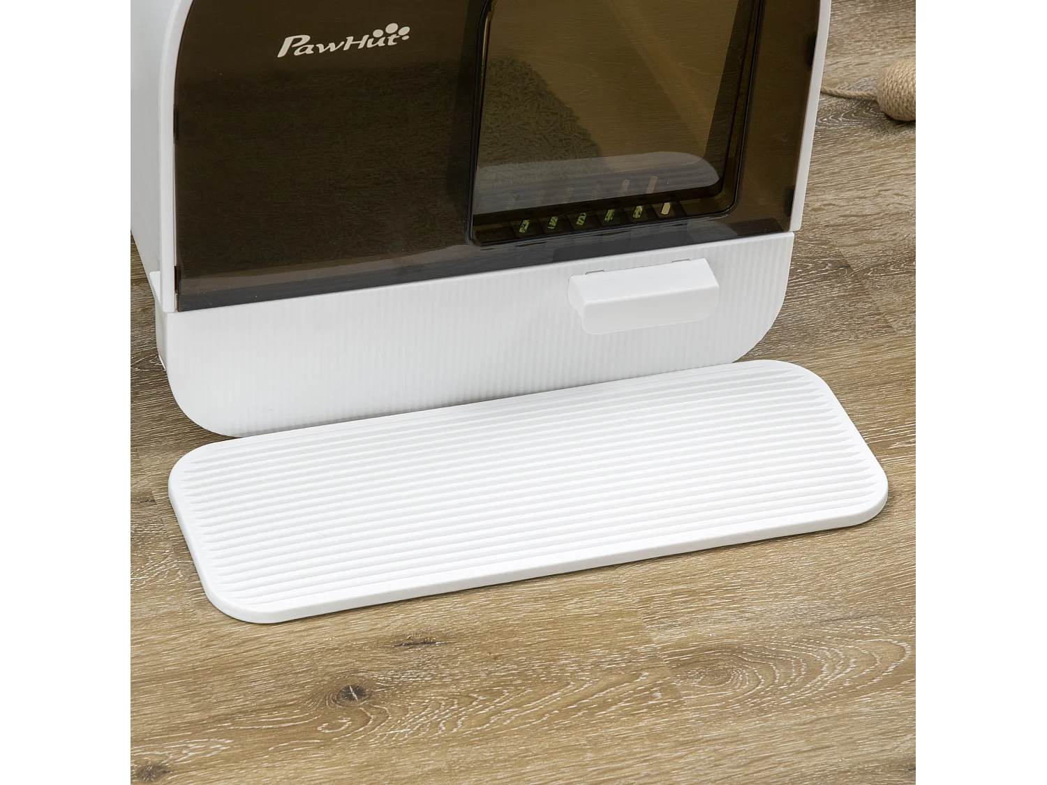 Arenero para gatos blanco 43x44x47 cm PawHut