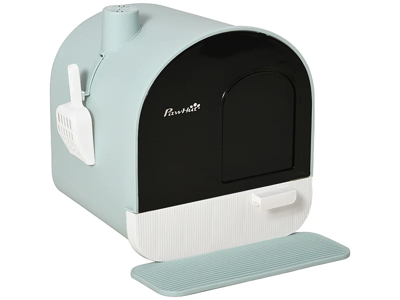 Arenero para gatos verde 43x44x47 cm PawHut