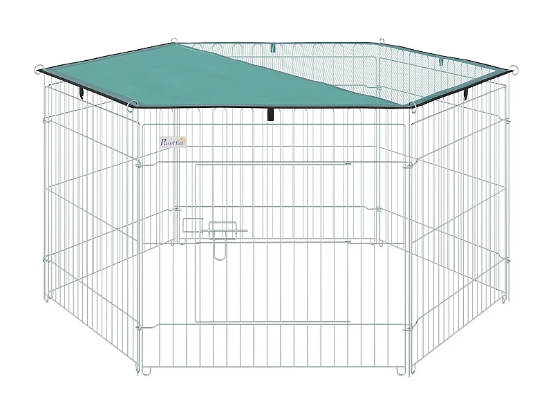 Parque de juegos para perros plata 59x60 cm PawHut