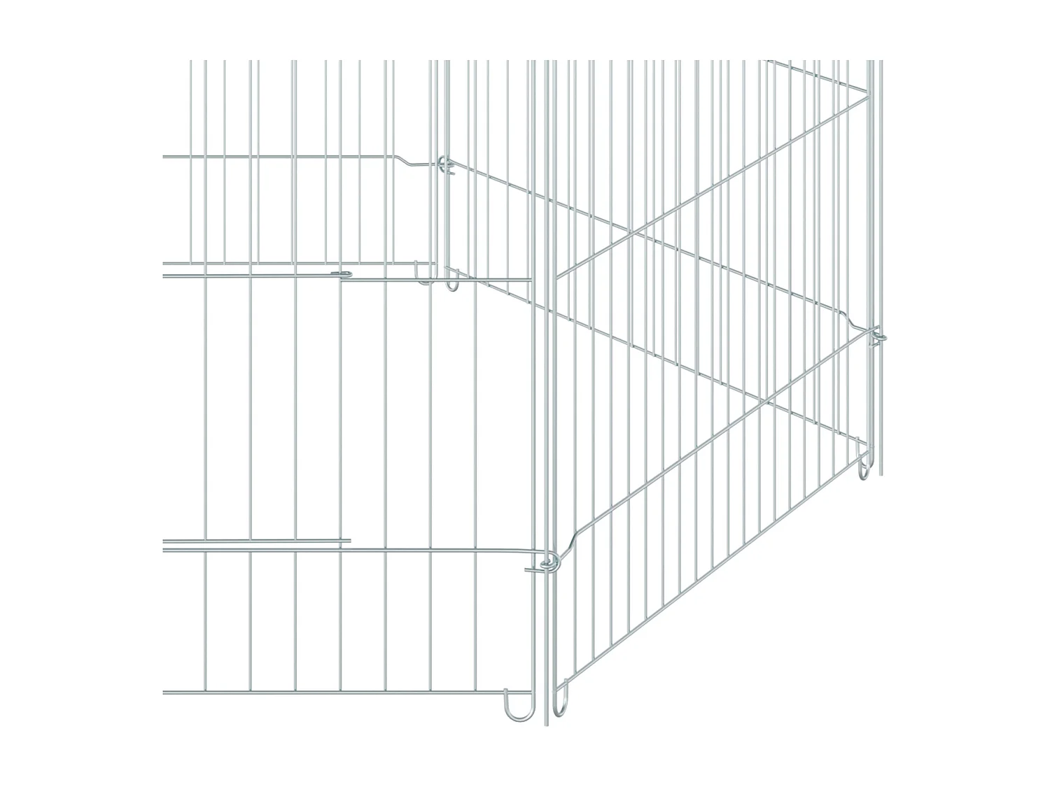 Parque de juegos para perros plata 59x60 cm PawHut