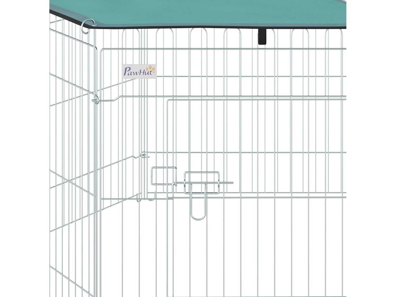 Parque de juegos para perros plata 59x60 cm PawHut