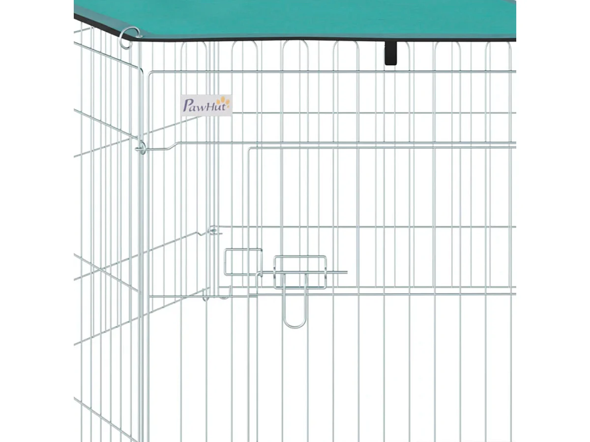 Parque de juegos para perros plata 59x60 cm PawHut