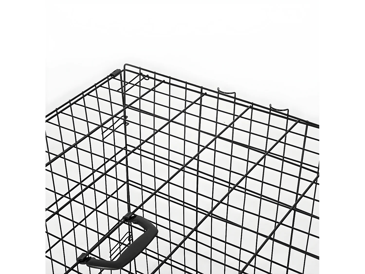 Jaula de perro negro 117x74.5x81 cm PawHut