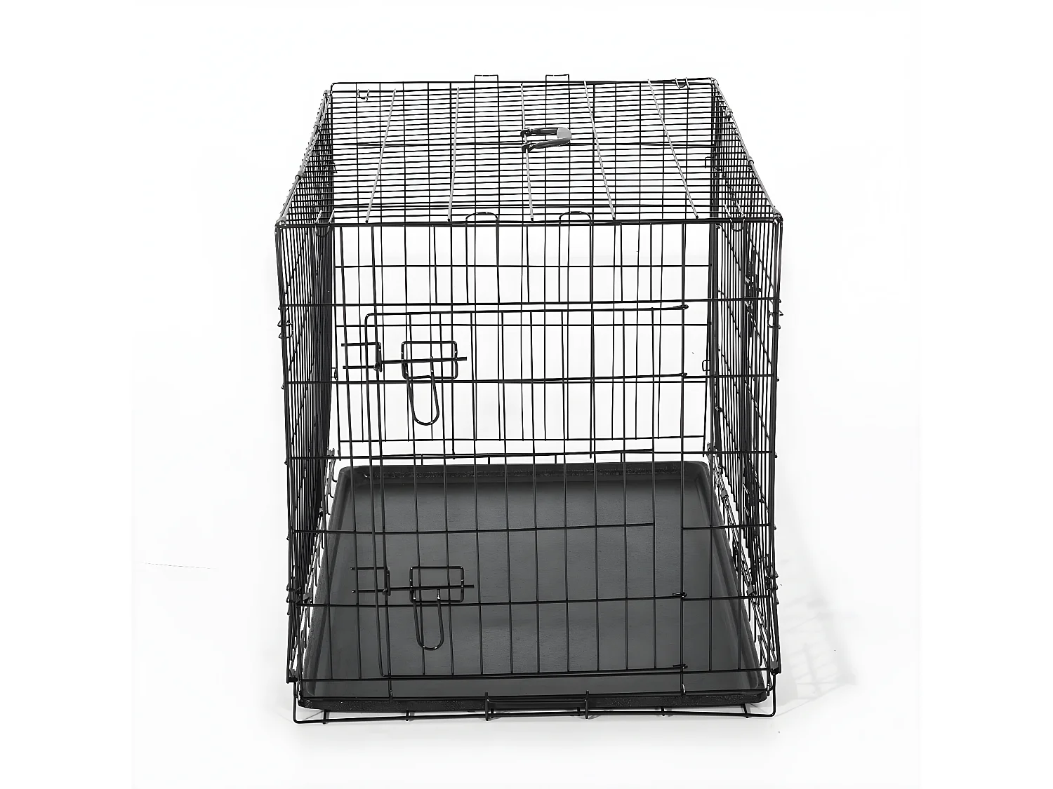 Jaula de perro negro 117x74.5x81 cm PawHut