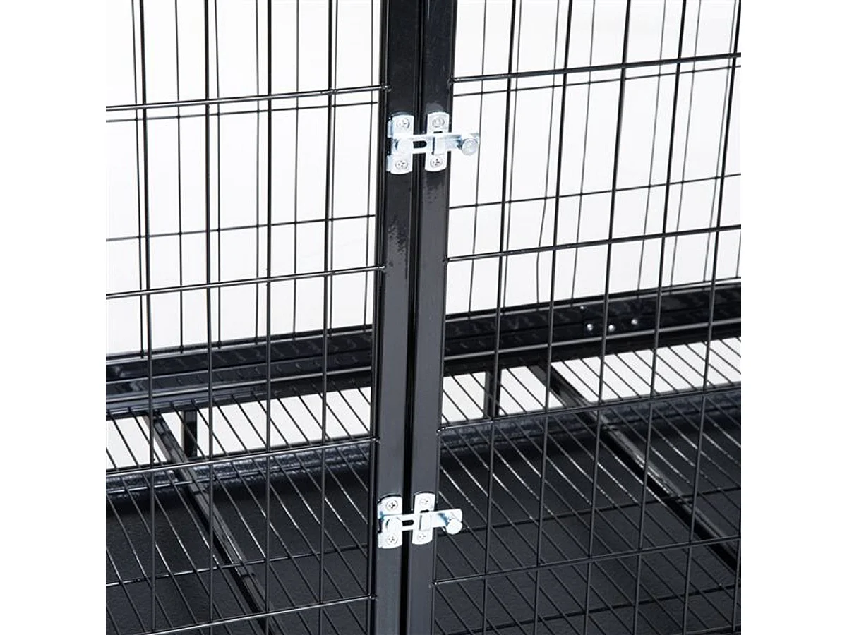 Jaula para perros negro 92x62x75 cm PawHut