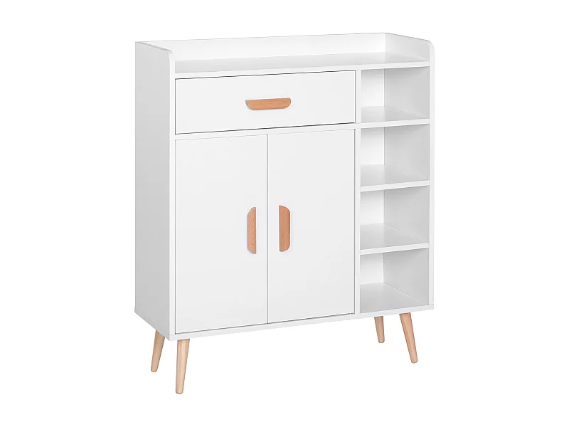 Aparador blanco 80x29.5x96cm HOMCOM