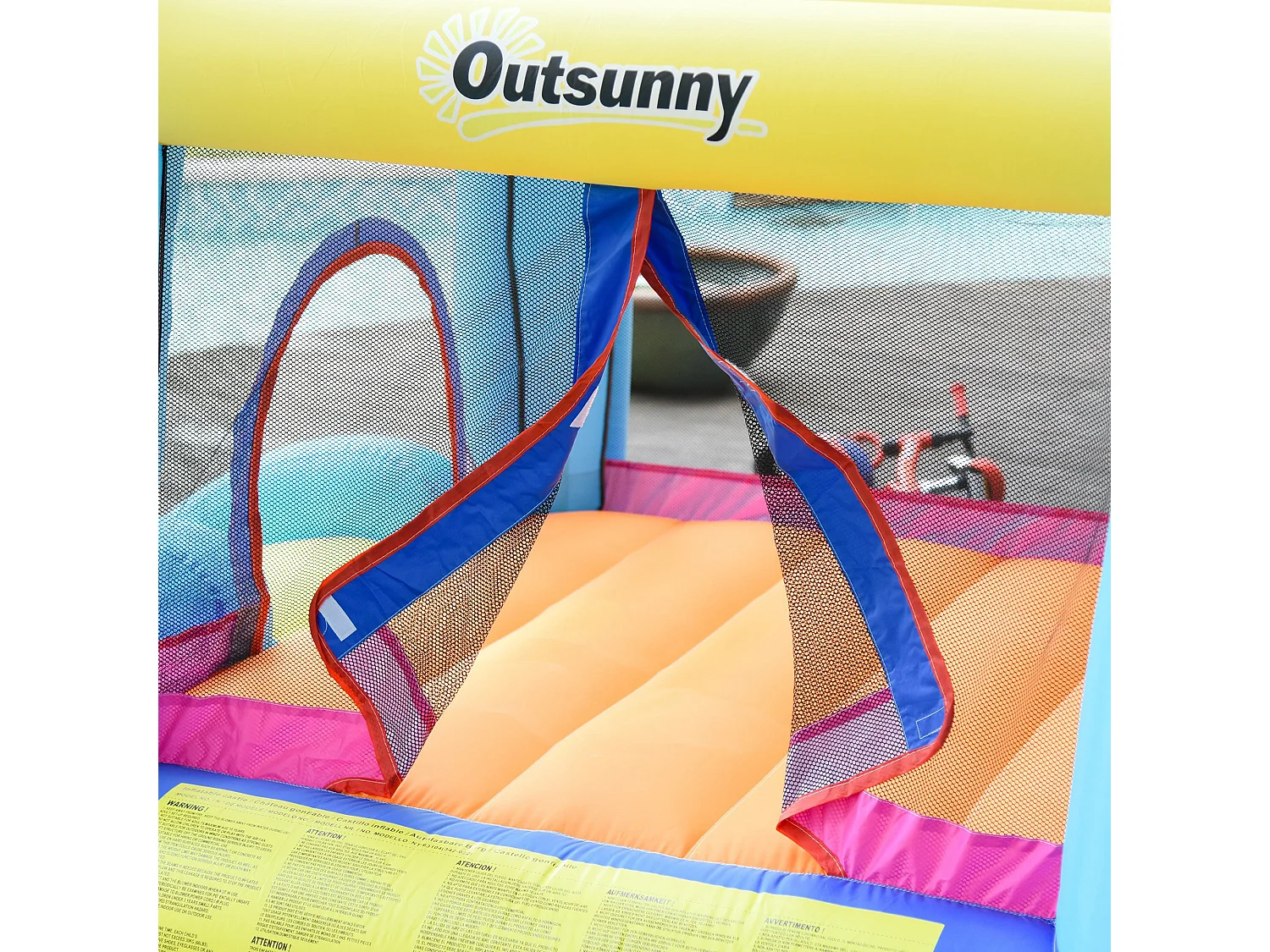 Castillo inflable infantil multicolor 360x175x180 cm Outsunny
