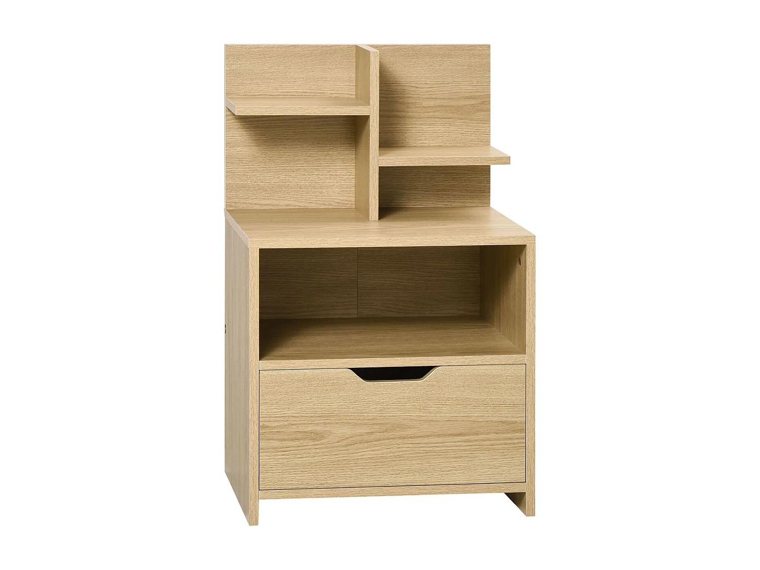 Mesilla de noche madera natural 45x35x73 cm HOMCOM