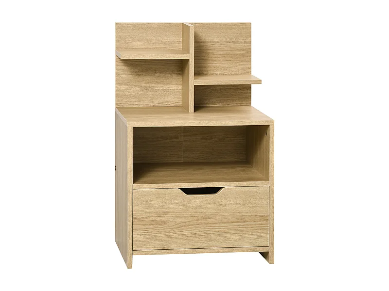 Mesilla de noche madera natural 45x35x73 cm HOMCOM