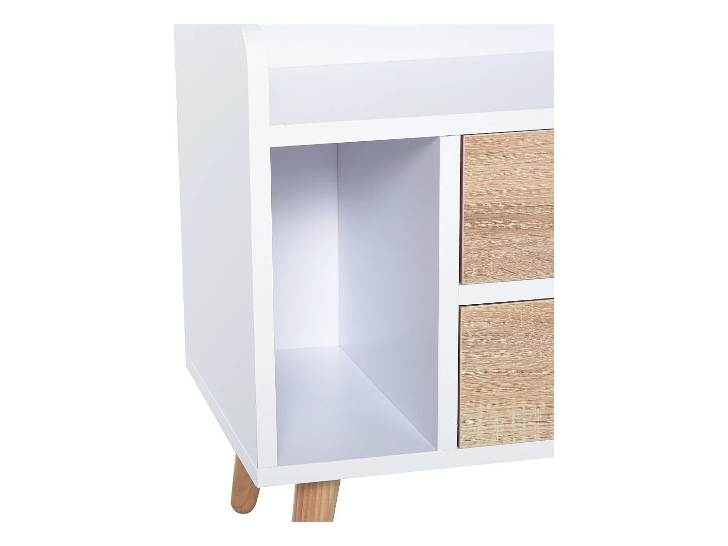 Mesita de noche blanco 43x30x49cm HOMCOM