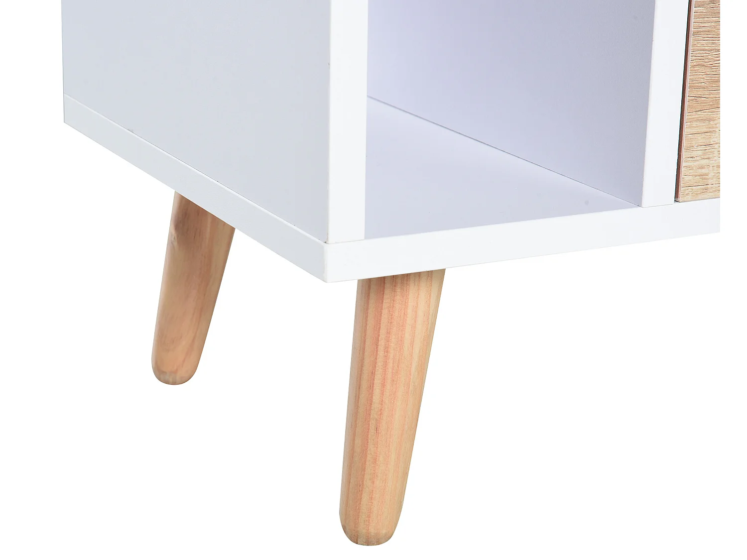 Mesita de noche blanco 43x30x49cm HOMCOM