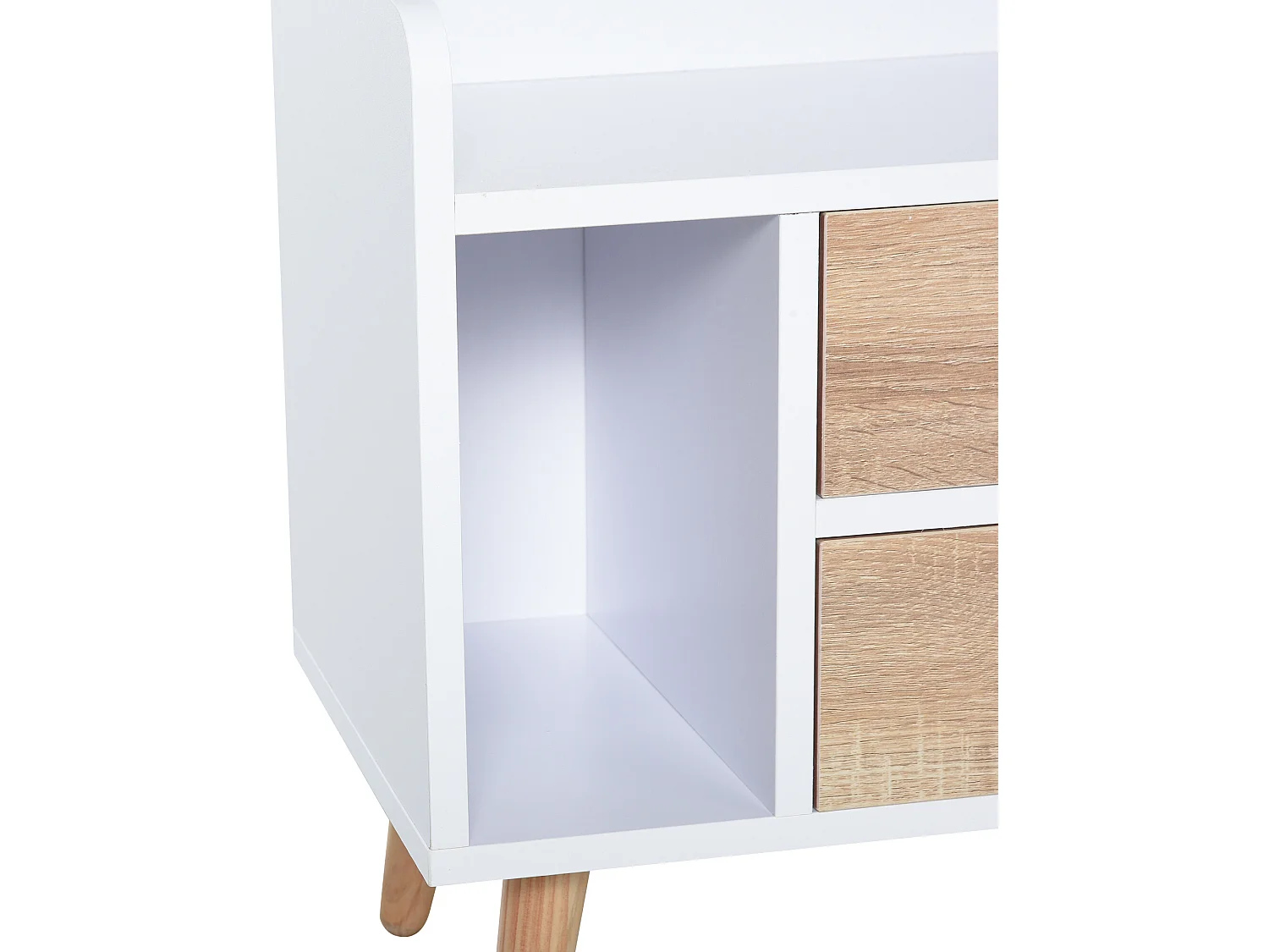 Mesita de noche blanco 43x30x49cm HOMCOM