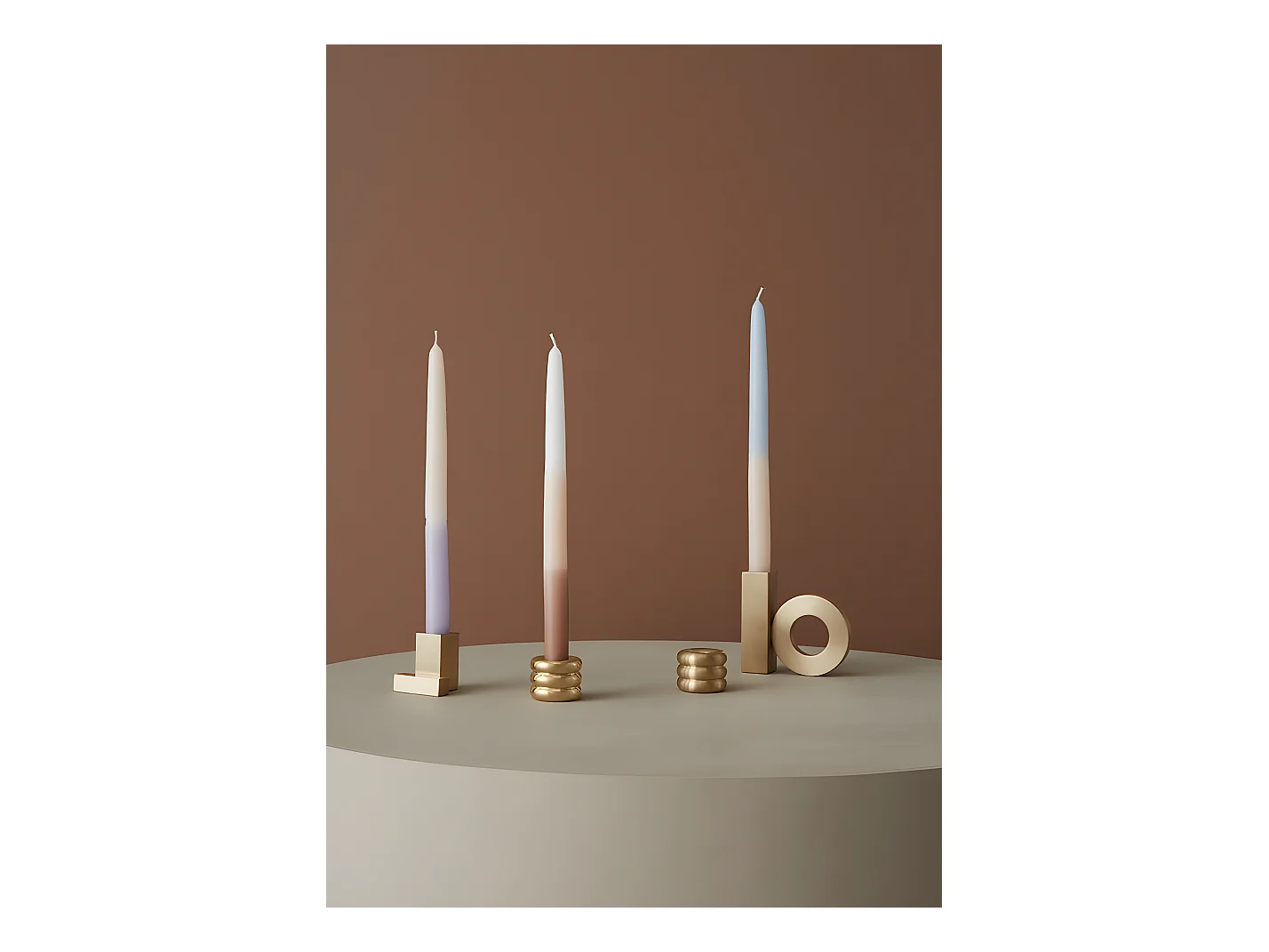 Bougeoir en laiton Living