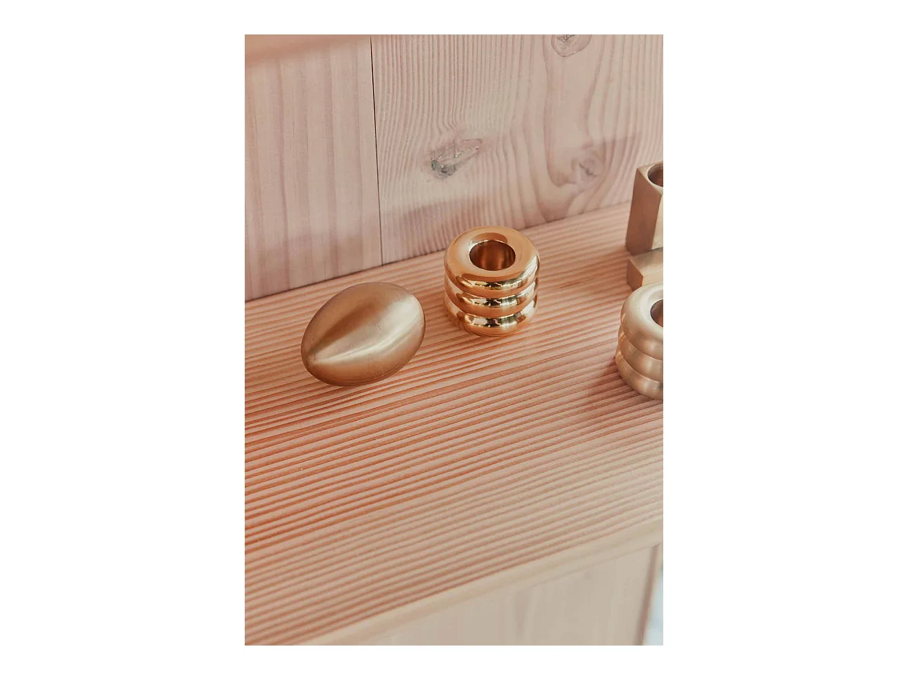 Bougeoir en laiton Living