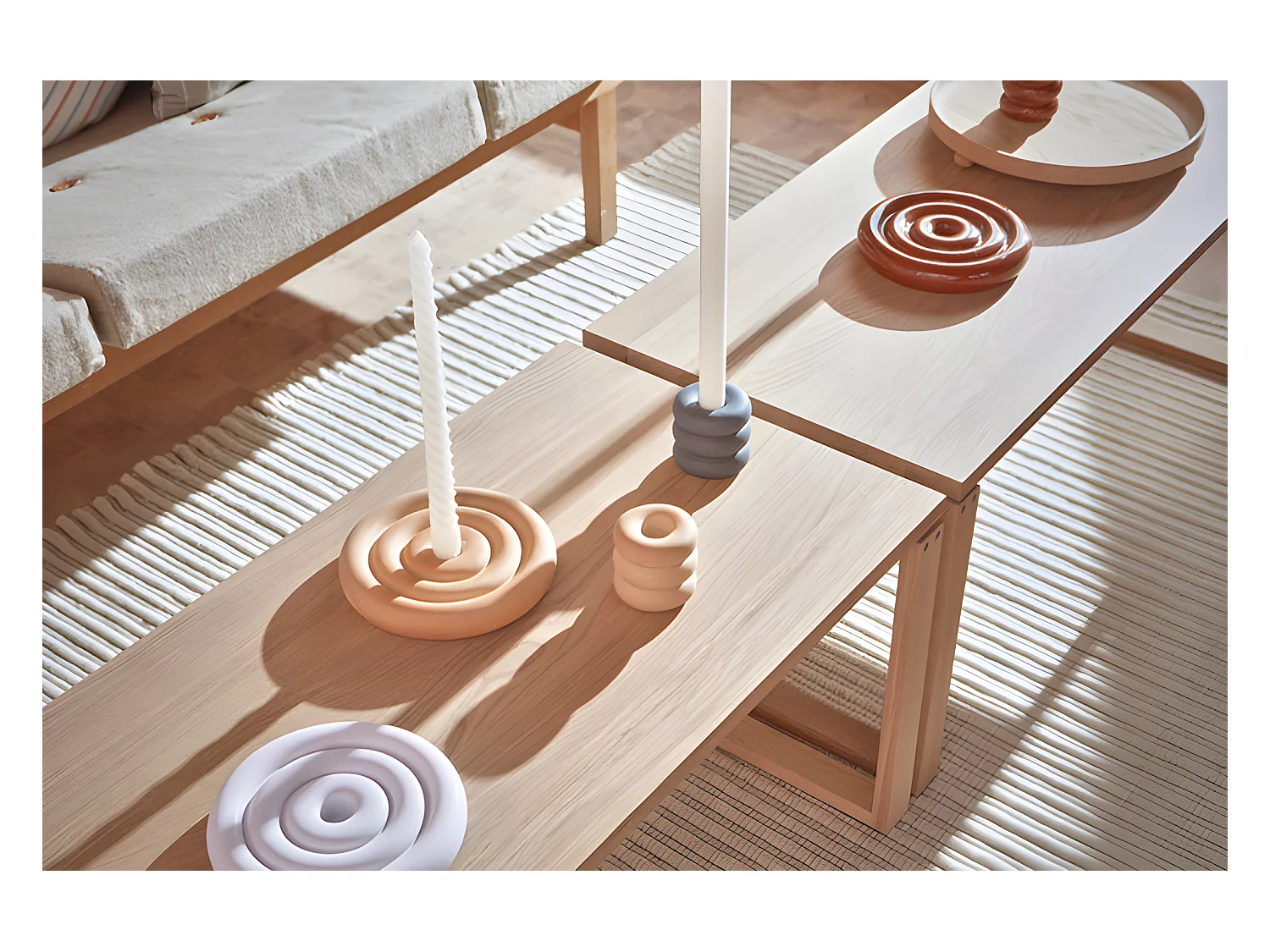 Bougeoir en grès Living