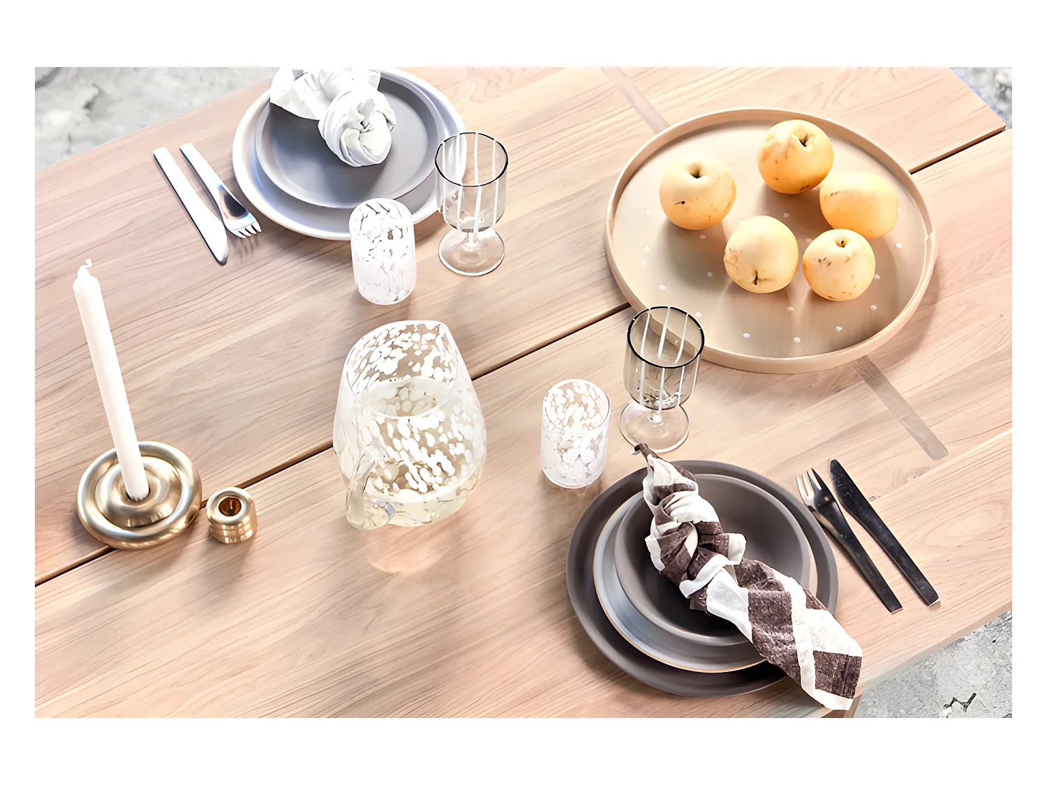 Bougeoir en laiton Living