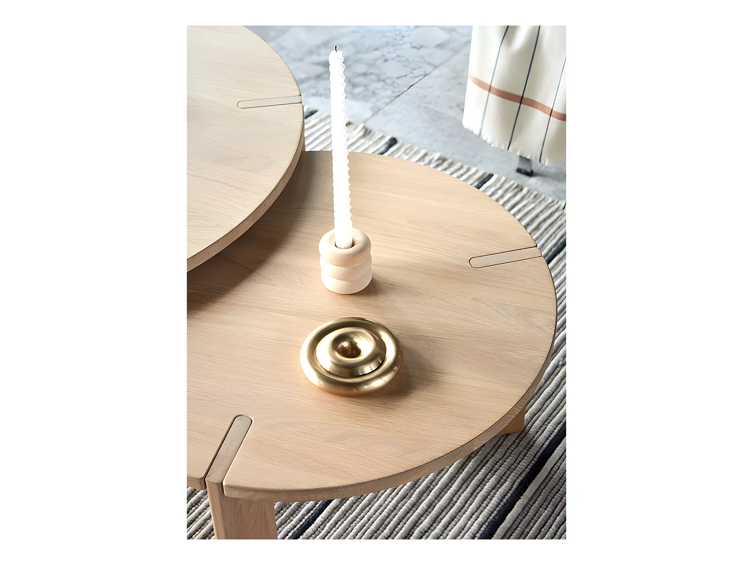 Bougeoir en laiton Living