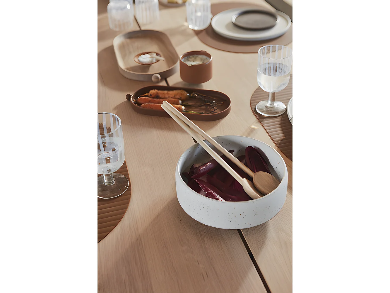 Plateau en chêne Living