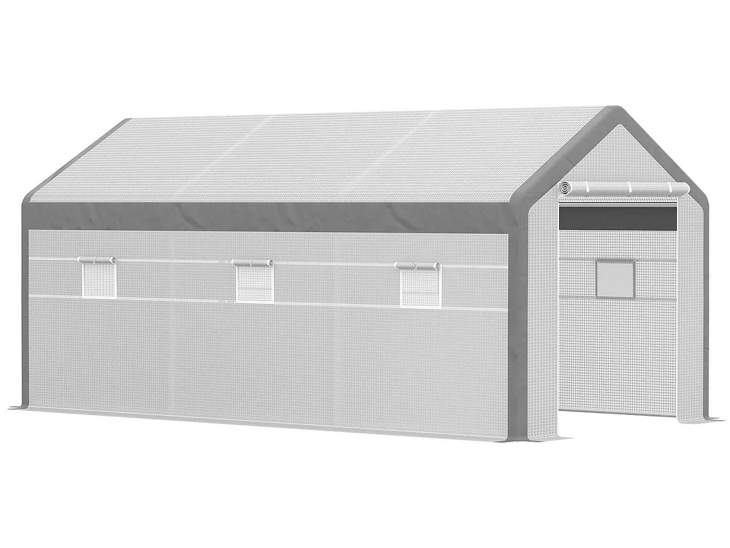 Invernadero de jardín blanco 600x300x280 cm Outsunny