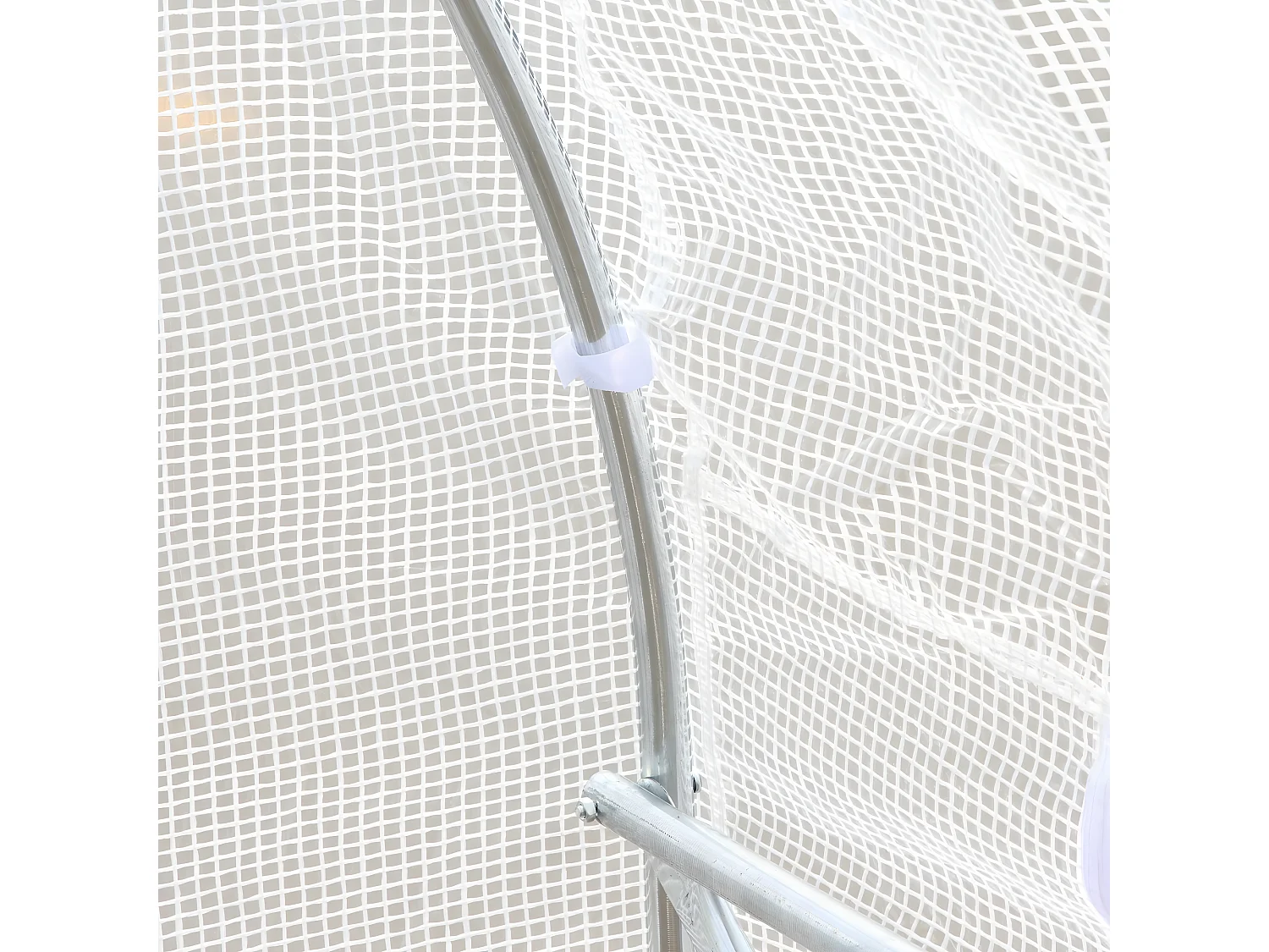 Invernadero de túnel blanco 400x200x200 cm Outsunny