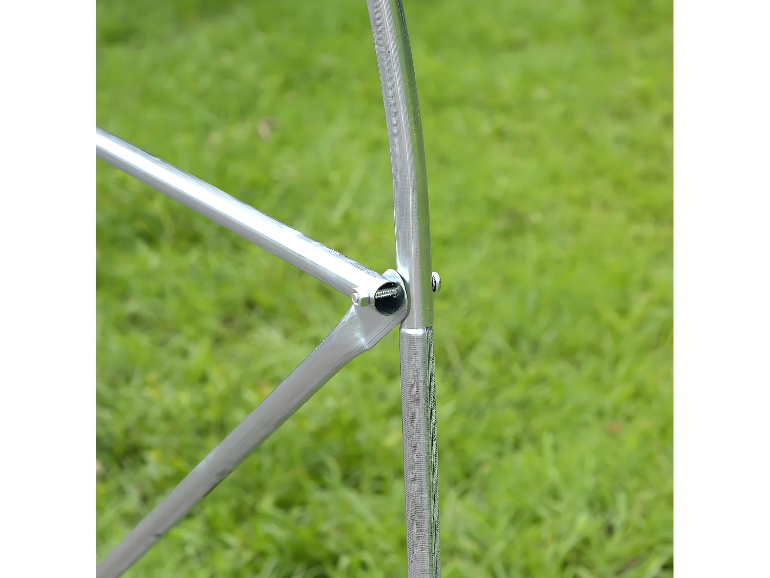 Invernadero de túnel blanco 400x200x200 cm Outsunny