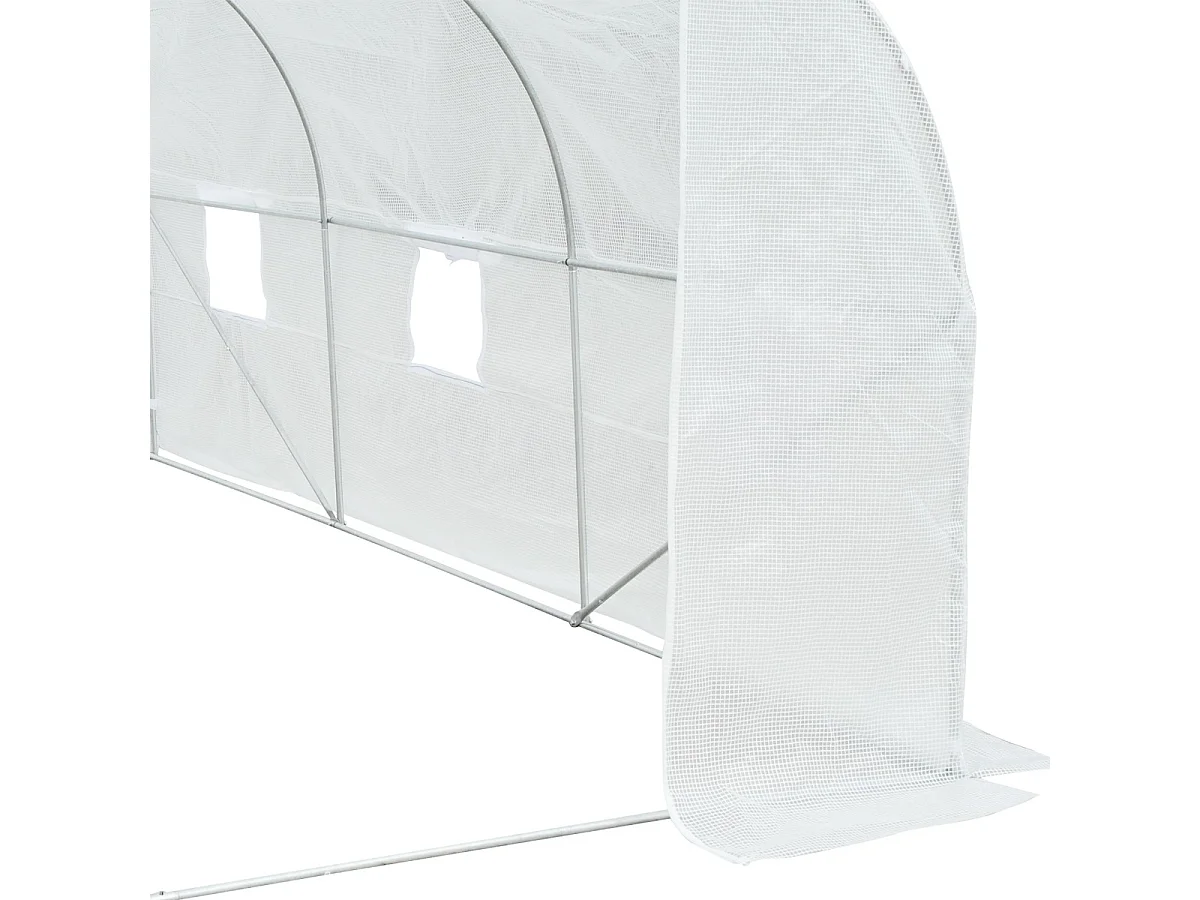 Invernadero de jardín blanco 350x300x200 cm Outsunny